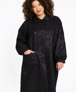 Yoek Lange jas SARAH | Zwart | Maat 42/44