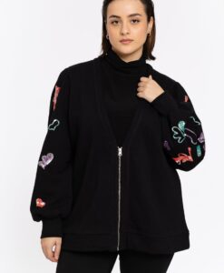 Yoek Jasje met details | Zwart | Maat 42/44