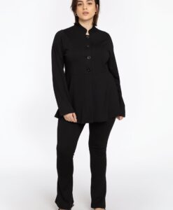 Yoek Pantalon kick flare VERO | Zwart | Maat 42/44