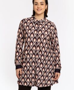 Yoek A-lijn blouse GOCCIA | Paars | Maat 46/48