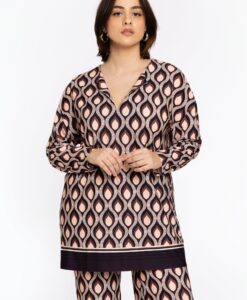 Yoek Vierkante tuniek GOCCIA | Paars | Maat 38/40