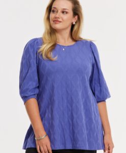 Yoek Tuniek flare ROMBO | Licht Paars | Maat 38/40