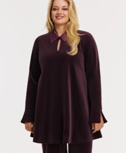 Yoek Tuniek wide bottom | Dark Red | Maat 42/44