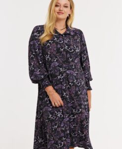 Yoek Jurk BOHO | Paars | Maat 42/44