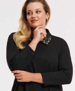 Yoek Jurk VERO | Zwart | Maat 38/40