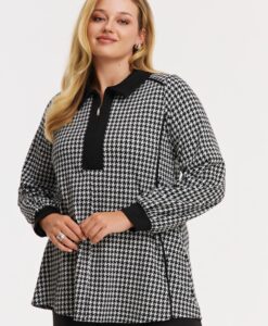 Yoek Tuniek flare CHECK | Zwart | Maat 50/52