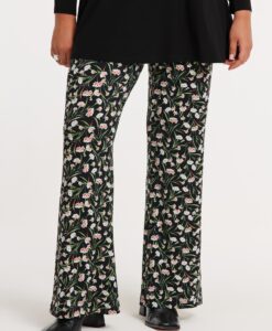 Yoek Pantalon bootleg GAROFANI | Zwart | Maat 42/44