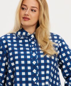 Yoek Blouse WEEKEND | Blauw | Maat 50/52
