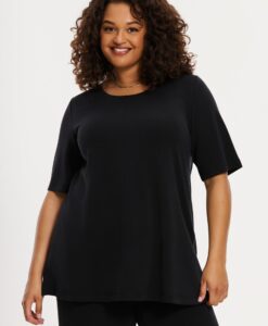 Yoek Tuniek flare LOUNGE | Zwart | Maat 38/40