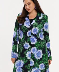 Yoek Lange blazer FULL BLOSSOM | Blauw | Maat 42/44