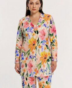 Yoek Lange blazer MYSTIC BLOOM | Multi | Maat 46/48