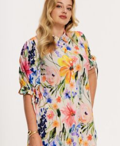 Yoek Blouse MYSTIC BLOOM | Multi | Maat 46/48