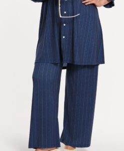 Yoek Broek PINSTRIPE | Blauw | Maat 46/48