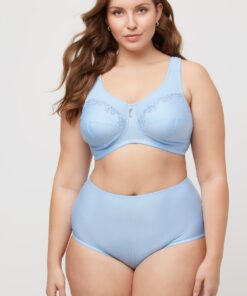 Grote Maten Steun beha, Dames, blauw, Maat: 105E, Synthetische vezels/Katoen, Ulla Popken
