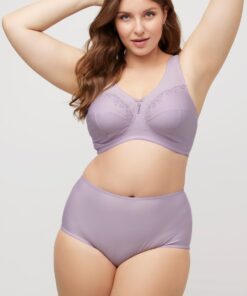 Grote Maten Steun beha, Dames, paars, Maat: 115G, Synthetische vezels/Katoen, Ulla Popken