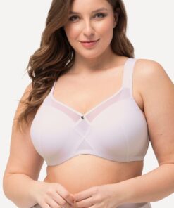 Grote Maten Beugel BH, Dames, wit, Maat: 85D, Synthetische vezels/Elastaan, Ulla Popken