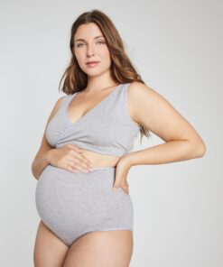 Grote Maten Bellieva tailleslip met extra buik-inzet, Dames, grijs, Maat: 66/68, Katoen, Ulla Popken