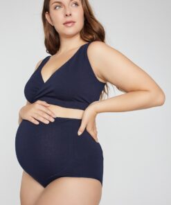 Grote Maten Bellieva tailleslip met extra buik-inzet, Dames, blauw, Maat: 58/60, Katoen, Ulla Popken