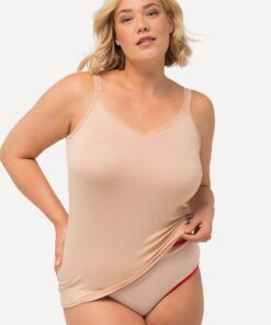 Grote Maten Vest, Dames, oranje, Maat: 62/64, Viscose/Synthetische vezels/Elastaan, Ulla Popken