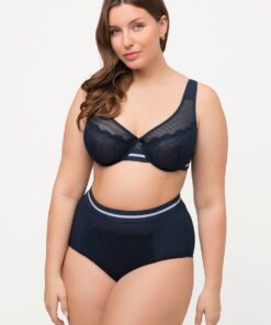 Grote Maten beugelbeha, Dames, blauw, Maat: 90C, Synthetische vezels/Elastaan/Polyester, Ulla Popken