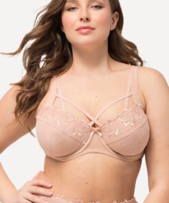 Grote Maten Beugel BH, Dames, oranje, Maat: 110C, Synthetische vezels/Elastaan/Polyester, Ulla Popken