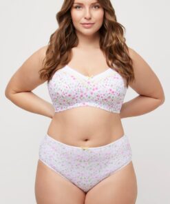 Grote Maten midi slips, Dames, wit, Maat: 50/52, Katoen, Ulla Popken