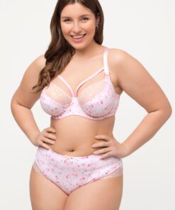 Grote Maten beugelbeha, Dames, roze, Maat: 110E, Synthetische vezels/Elastaan, Ulla Popken
