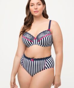 Grote Maten beugelbeha, Dames, blauw, Maat: 90B, Synthetische vezels/Elastaan, Ulla Popken