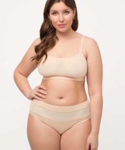 Grote Maten bustier, Dames, oranje, Maat: 54/56, Synthetische vezels/Elastaan, Ulla Popken