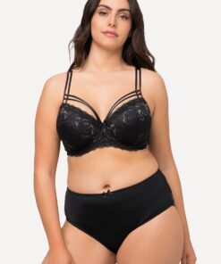 Grote Maten Beugelbeha, Dames, zwart, Maat: 90C, Synthetische vezels/Elastaan, Ulla Popken