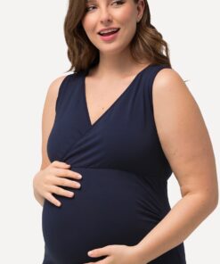 Grote Maten Onderhemden, Dames, blauw, Maat: 54/56, Katoen, Ulla Popken