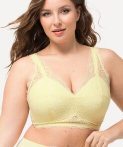 Grote Maten Bralette, Dames, beige, Maat: 110C, Synthetische vezels/Elastaan, Ulla Popken