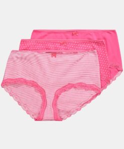 Grote Maten Hipster, Dames, roze, Maat: 54/56, Katoen/Synthetische vezels/Elastaan, Ulla Popken