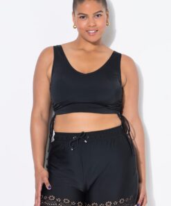 Grote Maten Bikinitop, Dames, zwart, Maat: 42, Polyester/Synthetische vezels/Elastaan, Studio Untold