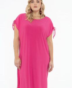 Yoek Jurk met strikjes | Roze | Maat 50/52