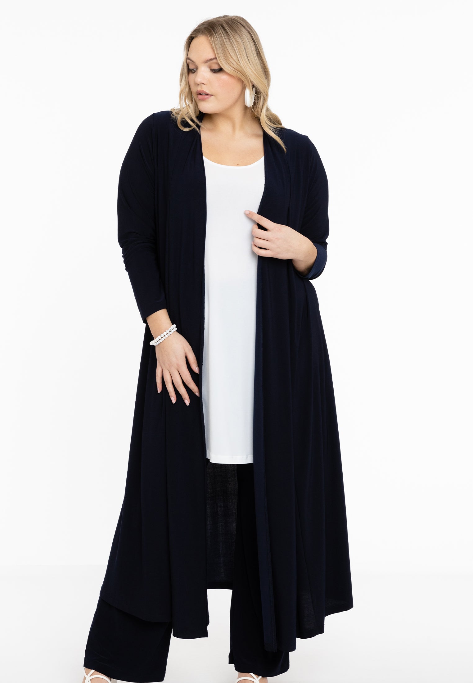 Yoek Vest extra lang | Blauw | Maat 58/60