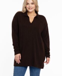 Yoek Polo trui | Bruin | Maat 38/40