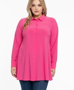 Yoek Blouse A-lijn | Roze | Maat 38/40