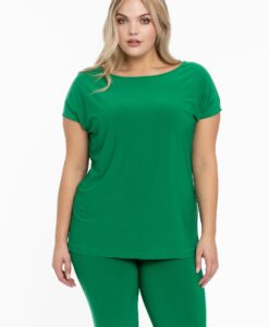 Yoek T-shirt kapmouwen | Groen | Maat 38/40
