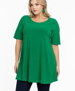 Yoek Tuniek wide bottom | Groen | Maat 38/40