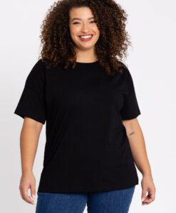 Yoek T-shirt wijd | Zwart | Maat 58/60