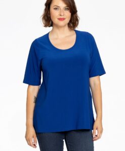 Yoek T-shirt A-lijn | Indigo | Maat 46/48