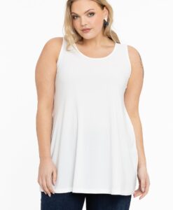 Yoek Top flare | Beige | Maat 46/48