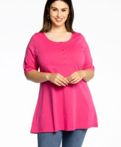 Yoek Tuniek flare fit | Roze | Maat 46/48