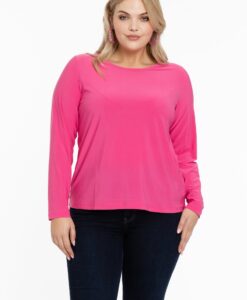 Yoek Shirt long sleeve | Roze | Maat 38/40