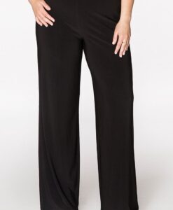 Yoek Wijde broek | Zwart | Maat 38/40