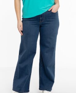 Yoek Jeans 5 pockets wide leg | Indigo | Maat 44
