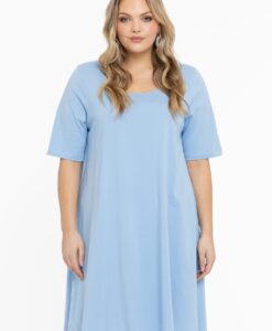 Yoek Jurk A-lijn | Licht Blauw | Maat 38/40