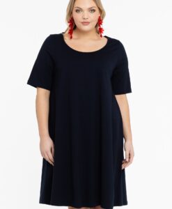Yoek Jurk A-lijn | Blauw | Maat 50/52
