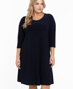 Yoek Jurk A-lijn | Blauw | Maat 54/56